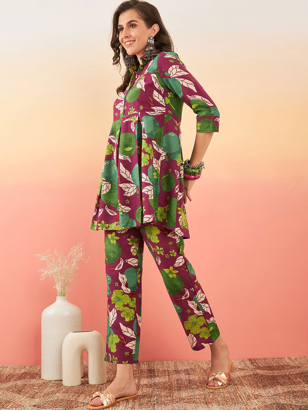 Soan FF Designer Rayon Cotton Digital Printed Cord Set Wholesale Shop In Surat
